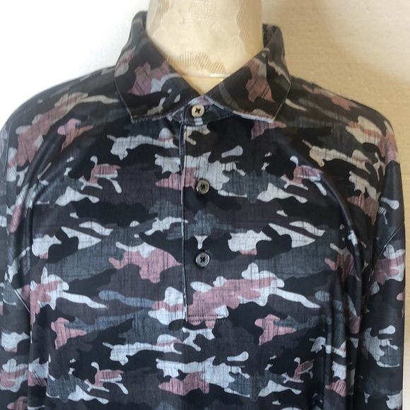 Men’s large camouflage polo golf shirt GN ML75 Play dry. Excellent condition - Picture 3 of 7
